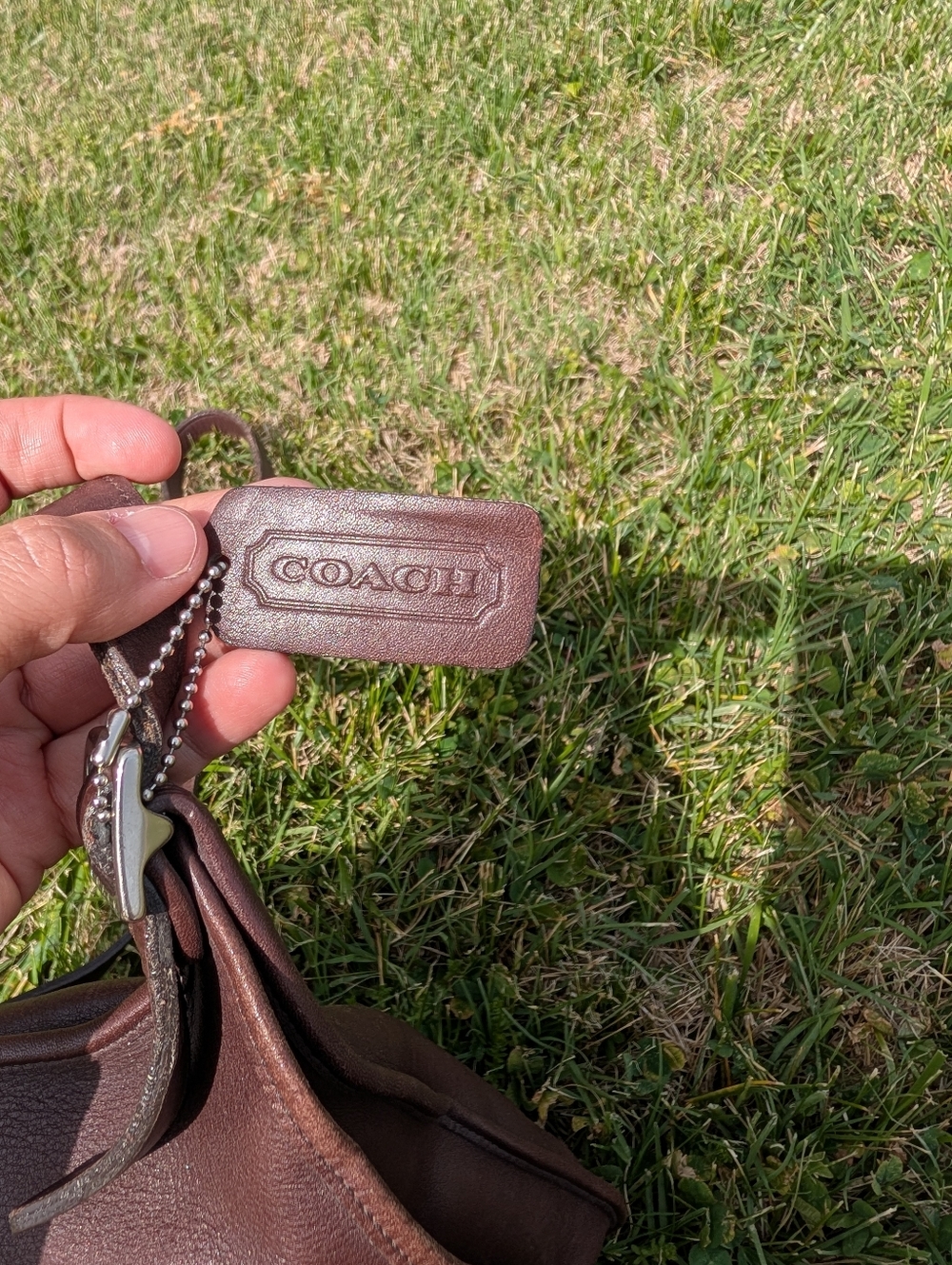 Vintage 90's Coach #9135 Hippie Flap Small Leather Adjustable Crossbody Bag - Picture 12 of 15